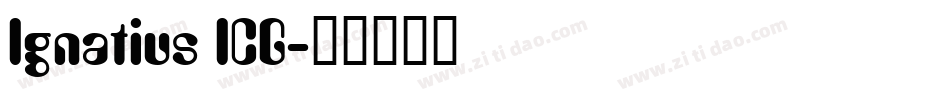 Ignatius ICG字体转换